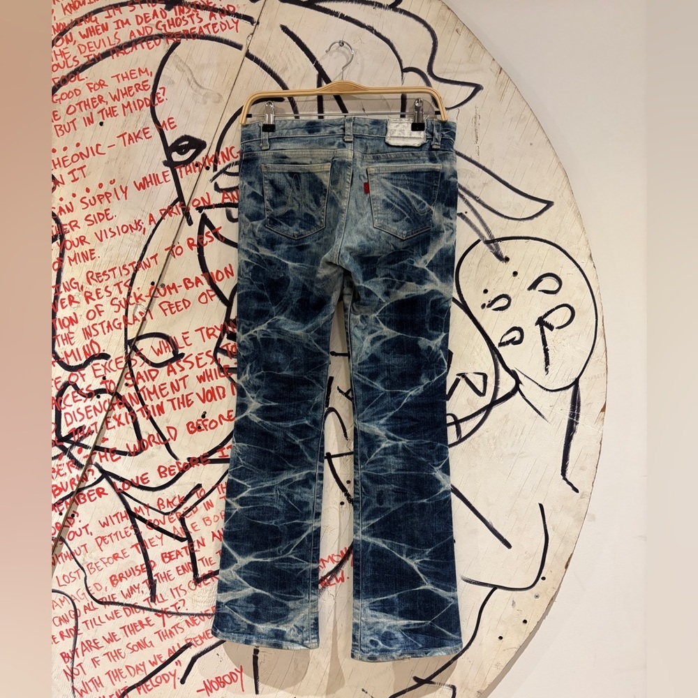 Vintage Atsuro Tayama Bleach Wash Flared Bootcut Jeans - Picture 3 of 11